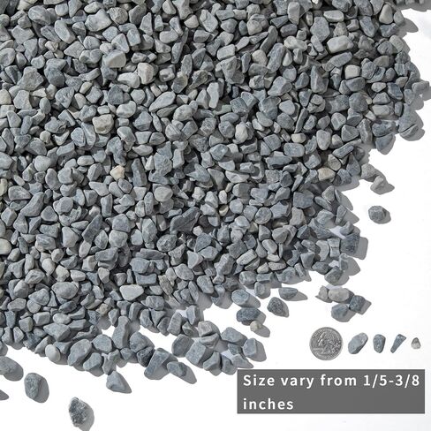 10lb Succulent and Cactus Gravel Pebbles 1/5-3/8 Inch Natural Decorative Polished Stones River Rocks for Plants, Vases, Aquariums, Terrarium and Outdoor Gardening, Mixed Color in Kuwait