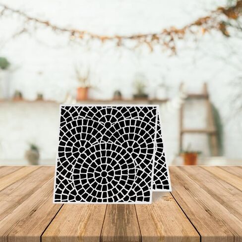 Floral Embossing Folder 3D Textured Plastic Template for DIY Card Making and Scrapbooking Paper Crafts, Intricate Flower Design 5.90" x 5.90" in Kuwait