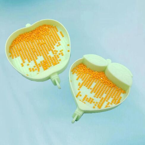 6 قطع من البلاستيك الماس الفني اللوحة صواني فرز الخرز ، صينية صفيحة راينستون للطلاء الفني الماس ， صواني فرز الخرزة لحرف DIY in Kuwait