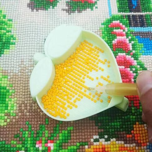 6 قطع من البلاستيك الماس الفني اللوحة صواني فرز الخرز ، صينية صفيحة راينستون للطلاء الفني الماس ， صواني فرز الخرزة لحرف DIY in Kuwait