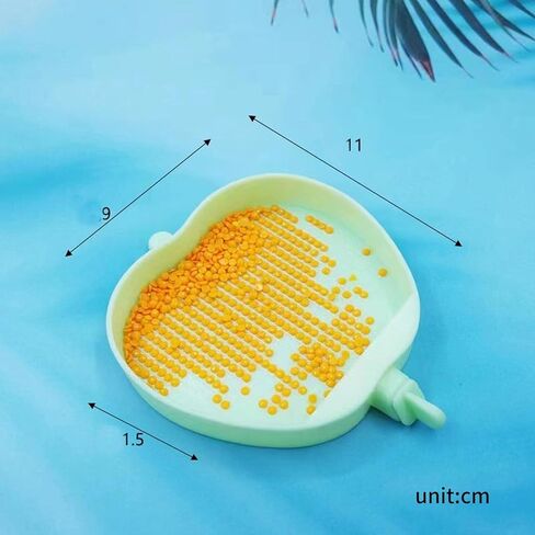 6 قطع من البلاستيك الماس الفني اللوحة صواني فرز الخرز ، صينية صفيحة راينستون للطلاء الفني الماس ， صواني فرز الخرزة لحرف DIY in Kuwait