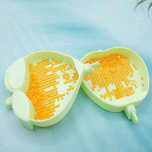 6 قطع من البلاستيك الماس الفني اللوحة صواني فرز الخرز ، صينية صفيحة راينستون للطلاء الفني الماس ， صواني فرز الخرزة لحرف DIY in Kuwait