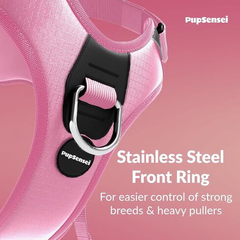 No Pull Dog Harness - Durable Polyester Puppy Harness with Front Anti-Pull Loop, Reflective Strips, and Quick-Release Clips for Small, Medium, and Large Dogs (Forest Green, Medium) in Kuwait