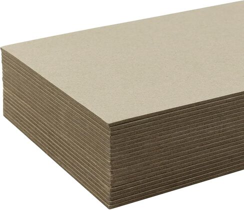 Frametory, Pack of 20 Heavy Duty Chipboard sheets, 10x12.5 inch Black Bookboards, 80PT(0.08") Thick Paperboard for Bookbinding, Covers, Art Bases, Boxes and Packaging in Kuwait