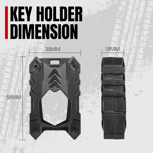 Sporty Key Holder for Ryker, A & UTV PRO Ignition Key Fob Holder Compatible with Can-Am Ryker All Models Accessories, Red, 1PC in Kuwait