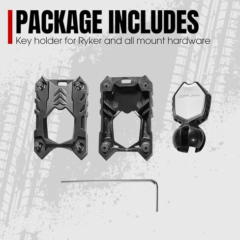 Sporty Key Holder for Ryker, A & UTV PRO Ignition Key Fob Holder Compatible with Can-Am Ryker All Models Accessories, Red, 1PC in Kuwait