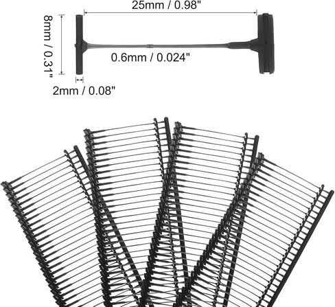 uxcell 5000pcs 8mm Tag Pins Tagging Barbs Fasteners Tag Attachments for Clothes Clear in Saudi Arabia