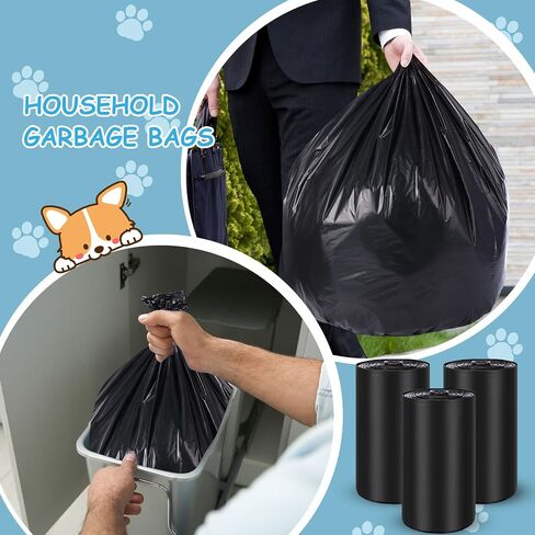 150 Pcs Dog Waste Bags Dog Poop Large Leak Proof Bags 26"x 33" Dog Waste Station Can Liners Heavy Duty Pet trash Bin Liner Bag for Walking Poop Station Dispensers, 3 Rolls of 50 Bags (Green) in Saudi Arabia