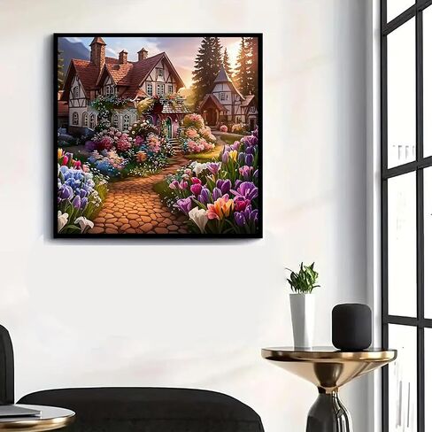 مجموعة طلاء GXGLLPZBY 5D Diamond للبالغين المبتدئين ، DIY Cross Sunflower Paint by Diamond Art Kits ، Full Friends Full Drill Diors Dots Gem Art ، Decor Home Wall Decor in Kuwait