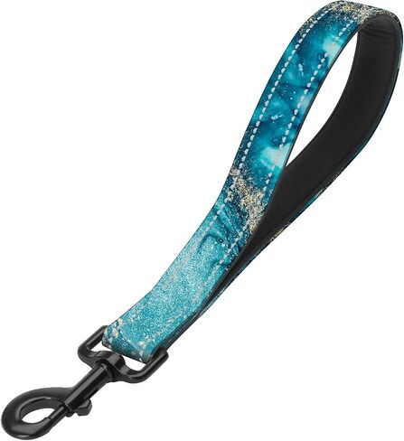 Short Dog Leash,Traffic Leash,Reflective Nylon Padded Handle,Nylon Short Dog Leash for Training Control - for Large and Medium Sized Dogs. (Pink Marble) in Kuwait
