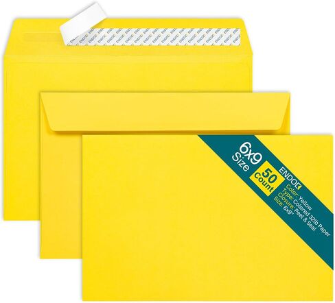 6x9 Red Envelopes Self Seal, 50/pack, Colored Envelopes Letter Size 6 x 9 inch, Booklet Envelopes for Cards, Invitations, Holiday, Postcards, Gifts, 32lb Paper, Envelopes for 5x7 Cards in Kuwait