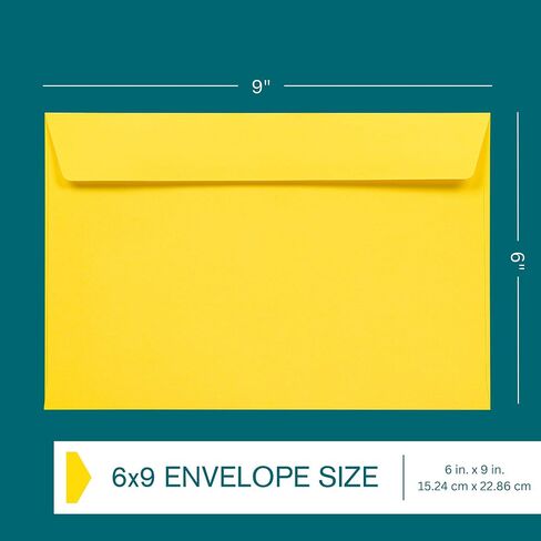 6x9 Red Envelopes Self Seal, 50/pack, Colored Envelopes Letter Size 6 x 9 inch, Booklet Envelopes for Cards, Invitations, Holiday, Postcards, Gifts, 32lb Paper, Envelopes for 5x7 Cards in Kuwait