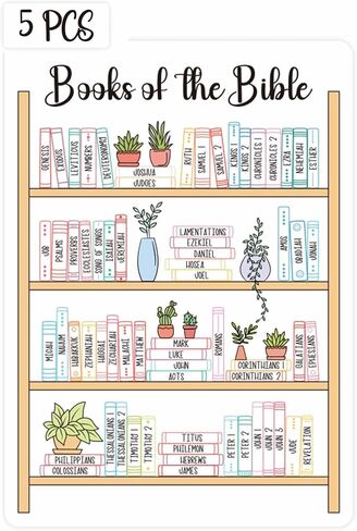Books of The Bible Tracker Sticker –Bible Books Shelf Coloring Page, Bible Reading Tracker, Customizable Dashboard Stickers for Scripture Study, Tracking,Bible Organization(Black) in Kuwait