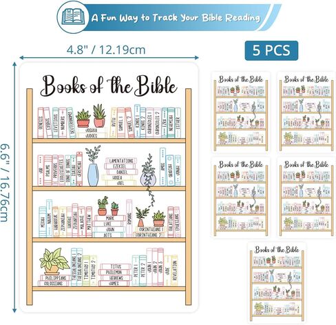 Books of The Bible Tracker Sticker –Bible Books Shelf Coloring Page, Bible Reading Tracker, Customizable Dashboard Stickers for Scripture Study, Tracking,Bible Organization(Black) in Kuwait