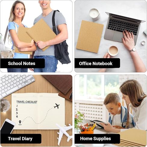 EUSOAR Notebooks College Ruled, 3 Pack A4 11" x 8-1/2", 40 Sheets/ 80 Pages, 100gsm Thick Paper, Notebook Bulk Journal Line Writing Pads, Drawing Sketchbook Subject for Office Business Work Supplies in Kuwait