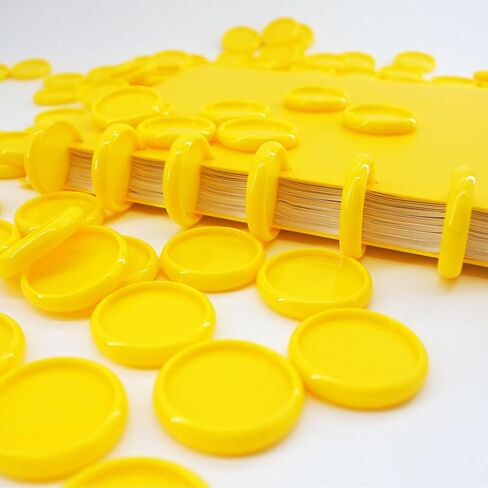 33PCS Expansion Planner Discs Plastic Book Binding Disc Binder Rings Discbound Notebook Accessories(Blue,1.25"(32 mm) in Kuwait