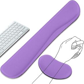 LAZTIC Keyboard Wrist Rest and Mouse Wrist Rest Set - Ergonomic Memory Foam Wrist Cushion - for Wrist Support on Computer, Laptop, Office, Playing Games, Typing Relieves Wrist Pain Black in Kuwait