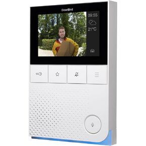 DoorBird IP Video Indoor Wall Station Intercom A1101, 4" Color Display - Surface mounting - WiFi Ethernet and POE - 2 Year Warranty and Enhanced Video Instructions