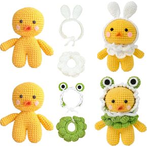y-times crochet kit للمبتدئين ، مجموعة الكروشيه DIY ، تعلم الكروشيه للأطفال البالغين ، مستلزمات طقم حياكة النمر اللطيف ، الملحقات بما في ذلك خطاف الغزل-مع دروس فيديو خطوة بخطوة