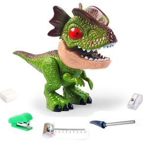 مجموعة قرطاسية Dinosaur Thcbme 5-in-1 ، مجموعة علبة قلم أقراص قرطاسية ذات طابع قرطاسية ، مجموعة مرتكبية متعددة القلم الرصاص ، مطاطية قلم رصاص متعدد الأسلوب.