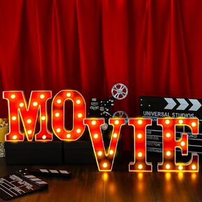 LED Marquee Light Up Letters DISCO Glitter Letter Sign Shiny Pink Alphabets Sign for Bar Holiday Party Decorations