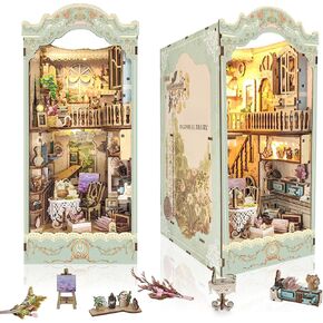DIY Book Nook Kit - Magic Store Dollhouse 3D Puzzle Booknook Bookshelf Room Decor Alley DIY Miniature House Kit with Led Light,Christmas Birthday Gifts Crafts for Adults and Teens in Kuwait