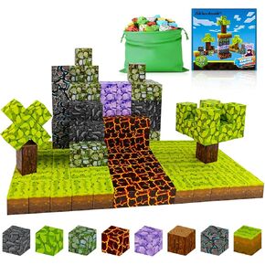 90pcs Magnet Building Blocks Montessori Stacking Toys for Toddlers ，Magnetic Tiles Building STEM Toys for Boys & Girl Kids Toddler Toys for 3+ Years Old
