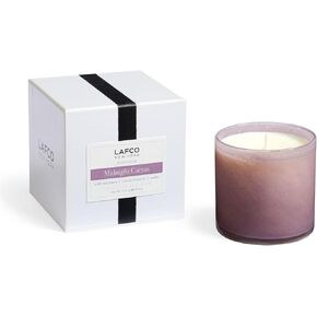 شمعة LAFCO New York المميزة، Feu de Bois - 15.5 أونصة - وقت حرق 90 ساعة - وعاء زجاجي منفوخ يدويًا قابل لإعادة الاستخدام - صنع في الولايات المتحدة الأمريكية
