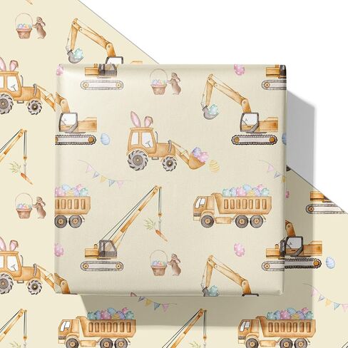 SaringSwoon Spring Wrapping Paper for Easter Mother's Day - Gift Wrap With Bunny, Cute Ducklings, Colorful Floral, Butterfly Design for Springtime Celebrations - 20x29 Inches, 6 Folded Sheets in Kuwait