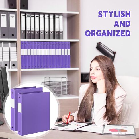 12 Pcs 1 Inch 3 Ring Plastic Binder Flexible Binders Bulk Fits Letter Size 8.5'' x 11'' Paper Holds up to 225 Sheets with 1 Pockets Versatile Binder for School Office Home(Gray) in Kuwait