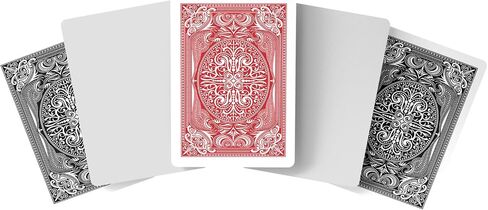 Blank Oracle Playing Cards to Write On - Classic Casino Poker Design with Blank White Faces - Make Your Own Oracle Cards - (2 Decks / 60 Cards per Box / 120 Cards Total / 2.5" x 3.5") (Red + Blue) in Kuwait