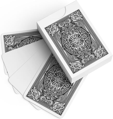 Blank Oracle Playing Cards to Write On - Classic Casino Poker Design with Blank White Faces - Make Your Own Oracle Cards - (2 Decks / 60 Cards per Box / 120 Cards Total / 2.5" x 3.5") (Red + Blue) in Kuwait