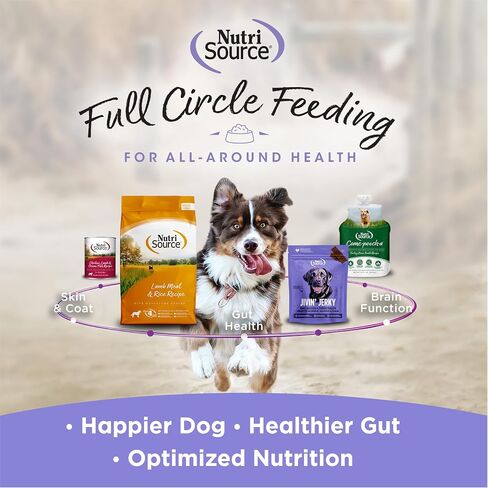 NutriSource AmpliFull Turkey Flavor Calming Dog Soft Chews, Daily Anxiety & Stress Relief Supplement for Dogs, High Absorption for Relaxation, 70 Chews (1 Pack) in Kuwait