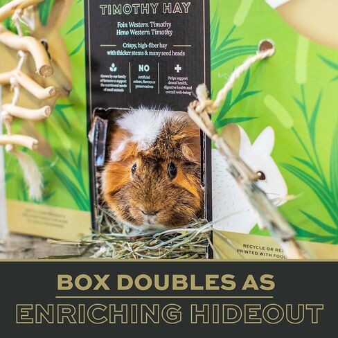 Oxbow Prime Cut Soft & Lush Timothy Hay, Premium Hays for Rabbits, Guinea Pigs, and Chinchilla, High-Fiber Hay, Rabbit Dental Health, 20oz in Kuwait