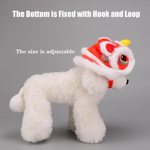 Pet New Year Tiger Hat Lion Dance Hat للقطط والكلاب المتوسطة الصغيرة (M ، أ) in Kuwait