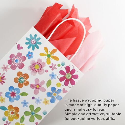 Bobobag 100 Sheets 20"X14" Gift Wrapping Tissue Paper Bulk 3 Colors for Gift Bags,Birthday Thanksgiving Halloween Arts Craft Party Favor Decoration (Black/Red/Yellow) in Kuwait