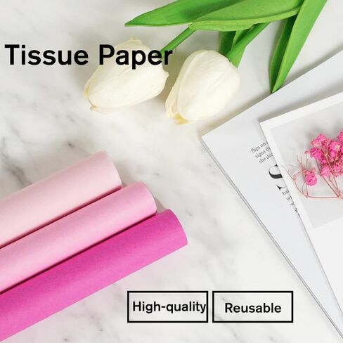 Bobobag 100 Sheets 20"X14" Gift Wrapping Tissue Paper Bulk 3 Colors for Gift Bags,Birthday Thanksgiving Halloween Arts Craft Party Favor Decoration (Black/Red/Yellow) in Kuwait