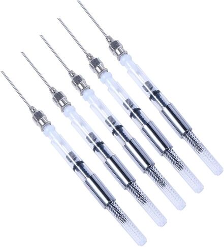 Vctitil Fountain Pen Ink Syringe Filler Ink Auxiliary Absorber Syringe Tool with Metal Needle Tip and Spring Filler, Ink Converter,Removable(Elasticity) in Kuwait