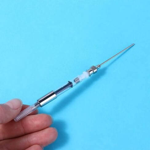 Vctitil Fountain Pen Ink Syringe Filler Ink Auxiliary Absorber Syringe Tool with Metal Needle Tip and Spring Filler, Ink Converter,Removable(Elasticity) in Kuwait