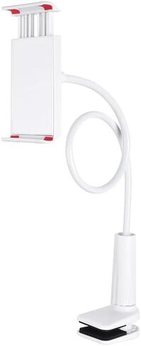 Gooseneck Phone Tablet Holder for Bed: Gooseneck iPad Cellphone Stand with 34.6 Inches Flexible Long Arm & Clamp |Bed Ajustable Headboard Phone Tablet Mount with Clip Fit for iPhone or iPad | Black in Saudi Arabia