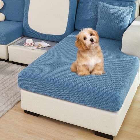 2024 غطاء أريكة عالمي جديد مقاوم للاهتراء، استبدال أغطية وسائد الأريكة القابلة للتمدد، أغطية أريكة على شكل حرف L مضادة للانزلاق، غطاء أريكة صالة تشيس (نسيج أبيض، غطاء مقعد فردي كبير) in Kuwait