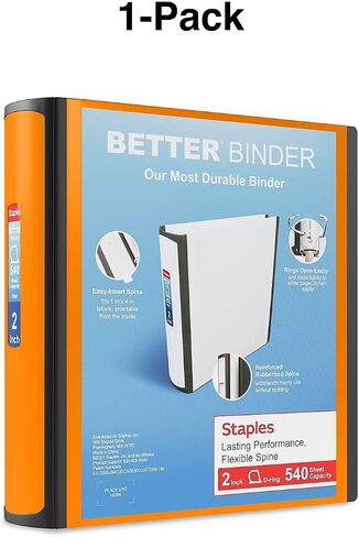 STAPLES Better Binder, 2-Inch, White in Kuwait