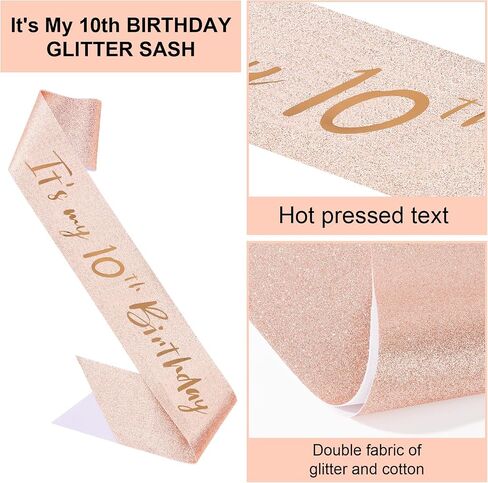 تاج عيد ميلاد Semato و Soke 16 Sash Glitter Kit للفتيات - دائرة الأزياء المعدنية الفضية ، وشاح القماش اللامع الذهبي مع دبوس لؤلؤة - لوازم وفضل حفلات عيد الميلاد السادسة عشر in Kuwait