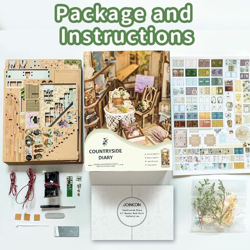 DIY Book Nook Kit - Magic Store Dollhouse 3D Puzzle Booknook Bookshelf Room Decor Alley DIY Miniature House Kit with Led Light,Christmas Birthday Gifts Crafts for Adults and Teens in Kuwait