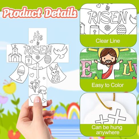 Hedeey 90 PCS St. Patrick's Day Paper Crafts ، Coll Color Your Shamrock Crafts ، St. (شامروك) in Kuwait