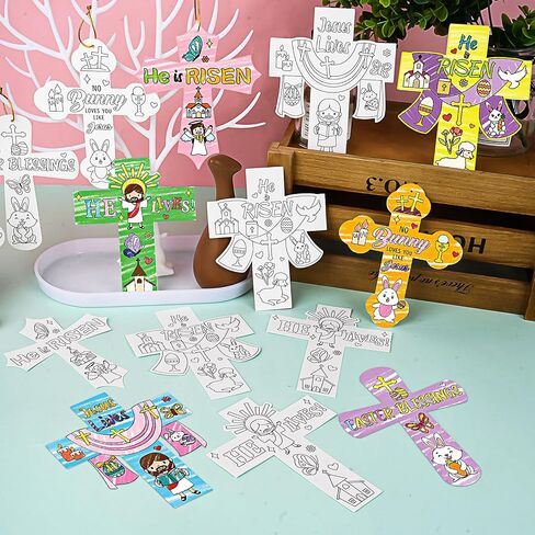 Hedeey 90 PCS St. Patrick's Day Paper Crafts ، Coll Color Your Shamrock Crafts ، St. (شامروك) in Kuwait