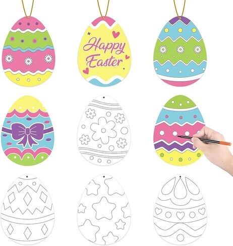 Hedeey 90 Pcs St. Patrick's Day Paper Shamrock Crafts, Color Your Own Shamrock Crafts, St. Patrick's DIY Crafts for Kids Party Activity Classroom Decor. (Shamrock) in Kuwait