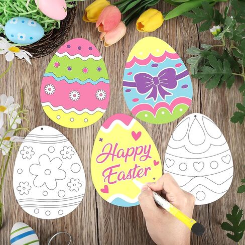 Hedeey 90 Pcs St. Patrick's Day Paper Shamrock Crafts, Color Your Own Shamrock Crafts, St. Patrick's DIY Crafts for Kids Party Activity Classroom Decor. (Shamrock) in Kuwait