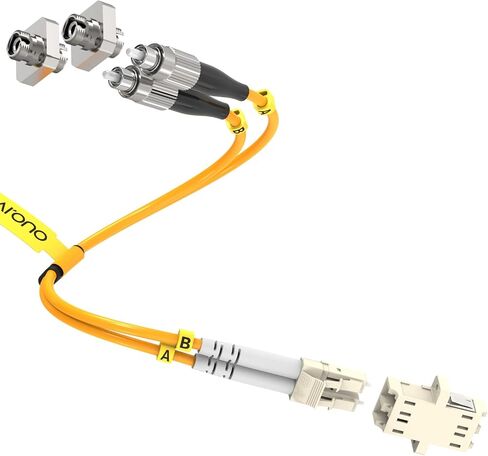 0.7 ft LC to FC Fiber Optic Adapter Cable Singlemode Duplex Hybrid Mutual in Kuwait