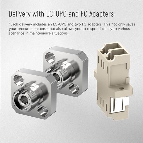 0.7 ft LC to FC Fiber Optic Adapter Cable Singlemode Duplex Hybrid Mutual in Kuwait